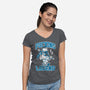 Legend On Campus-Womens-V-Neck-Tee-Nemons