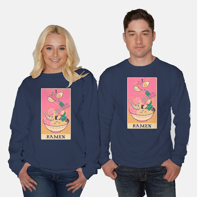 Ramen Tarot-Unisex-Crew Neck-Sweatshirt-naomori