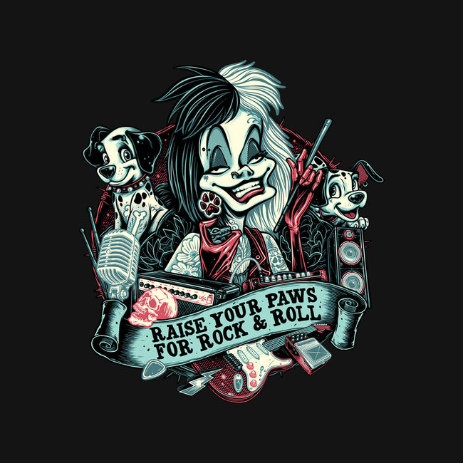 Raise Your Paws For Rock And Roll-Womens-Off Shoulder-Tee-glitchygorilla