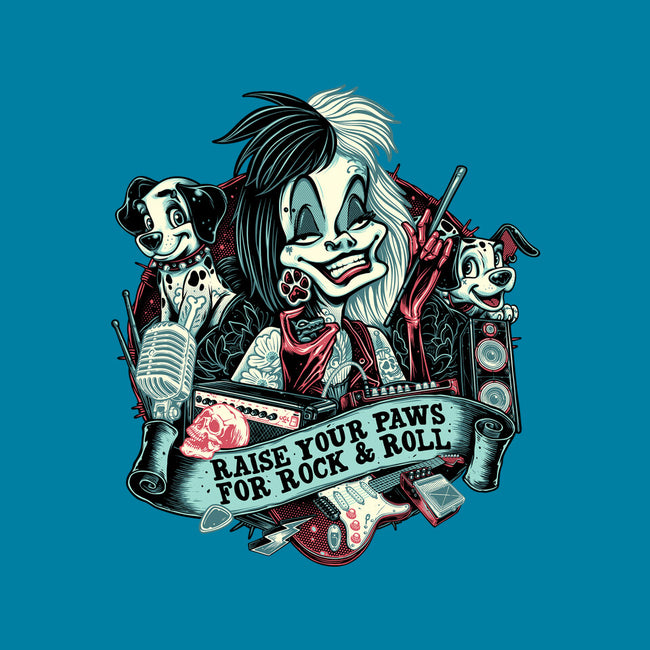 Raise Your Paws For Rock And Roll-Womens-Fitted-Tee-glitchygorilla