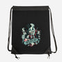 Raise Your Paws For Rock And Roll-None-Drawstring-Bag-glitchygorilla