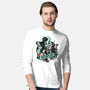 Raise Your Paws For Rock And Roll-Mens-Long Sleeved-Tee-glitchygorilla