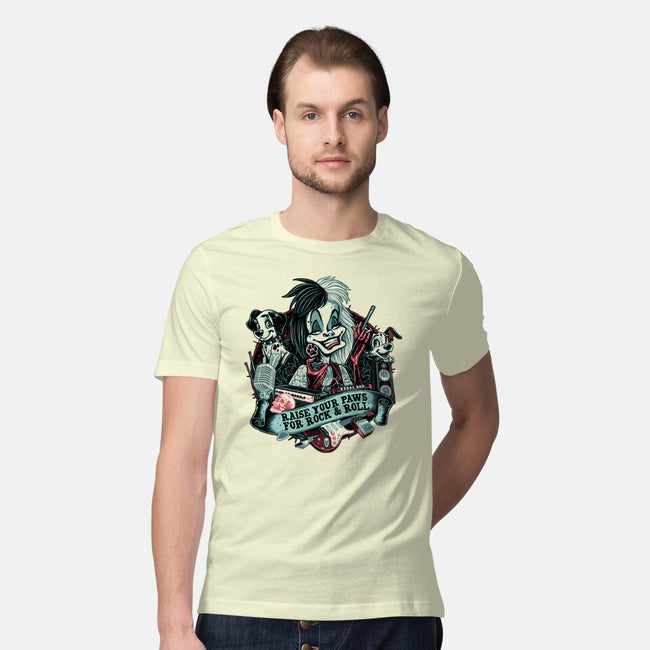 Raise Your Paws For Rock And Roll-Mens-Premium-Tee-glitchygorilla