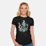 Raise Your Paws For Rock And Roll-Womens-Fitted-Tee-glitchygorilla