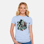 Raise Your Paws For Rock And Roll-Womens-Fitted-Tee-glitchygorilla