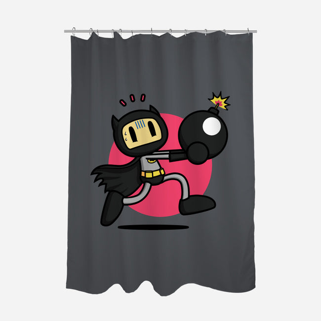 Bomberbat-None-Polyester-Shower Curtain-Raffiti