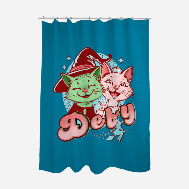 Defy-None-Polyester-Shower Curtain-palmstreet