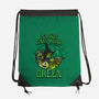 Go Team Green-None-Drawstring-Bag-SCelano Design