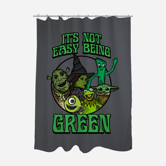 Go Team Green-None-Polyester-Shower Curtain-SCelano Design