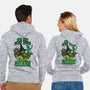 Go Team Green-Unisex-Zip-Up-Sweatshirt-SCelano Design