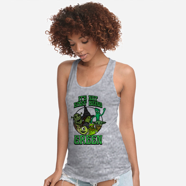 Go Team Green-Womens-Racerback-Tank-SCelano Design