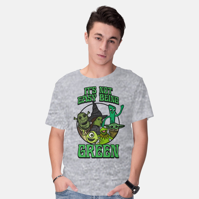 Go Team Green-Mens-Basic-Tee-SCelano Design