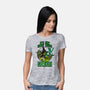 Go Team Green-Womens-Basic-Tee-SCelano Design