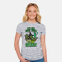 Go Team Green-Womens-Fitted-Tee-SCelano Design