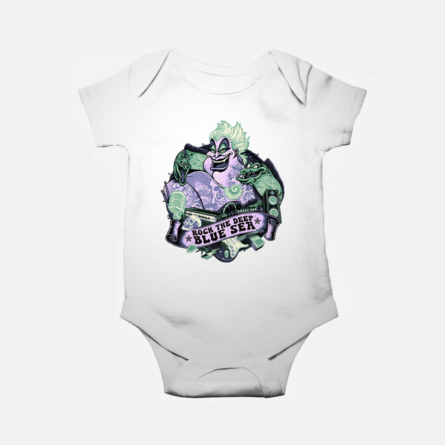 Rock The Deep Blue Sea-Baby-Basic-Onesie-glitchygorilla