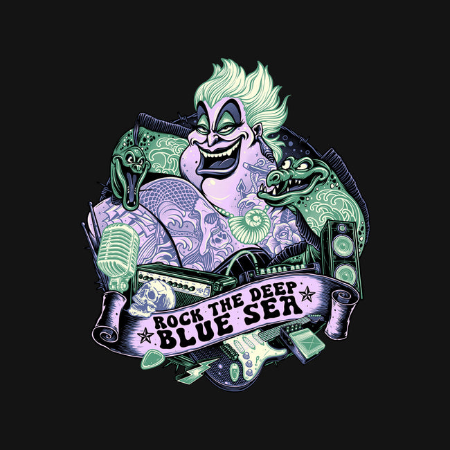 Rock The Deep Blue Sea-None-Drawstring-Bag-glitchygorilla