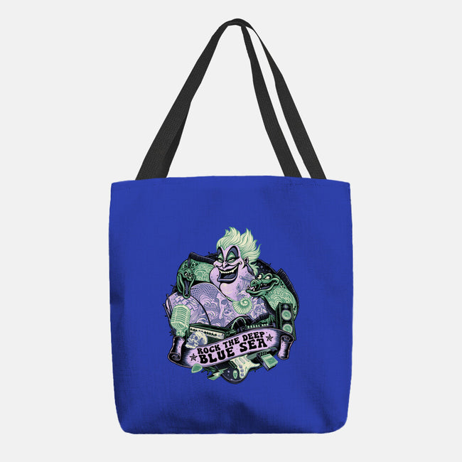 Rock The Deep Blue Sea-None-Basic Tote-Bag-glitchygorilla