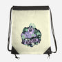 Rock The Deep Blue Sea-None-Drawstring-Bag-glitchygorilla