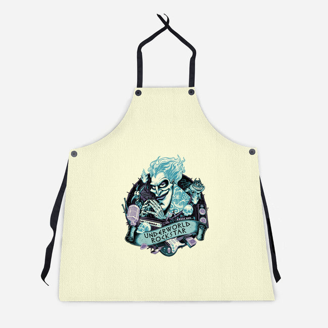 Underworld Rockstar-Unisex-Kitchen-Apron-glitchygorilla