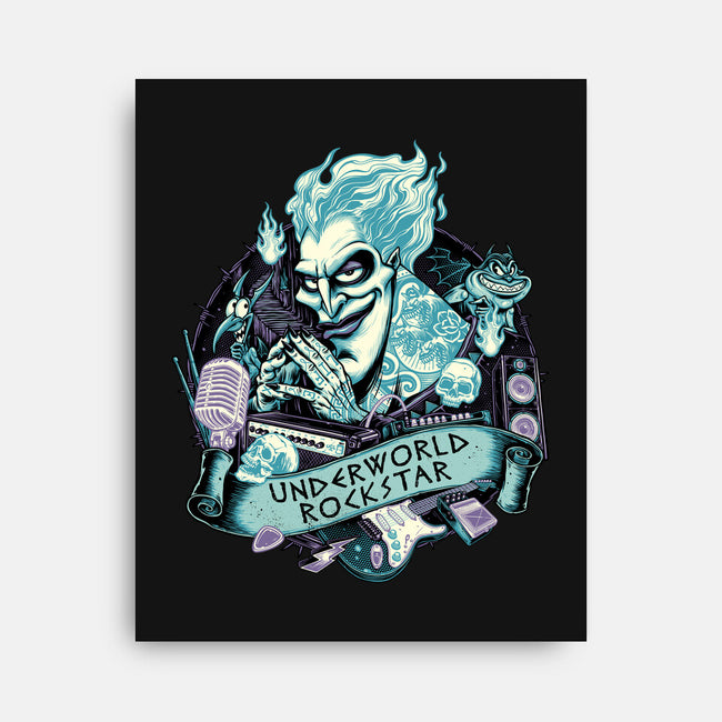 Underworld Rockstar-None-Stretched-Canvas-glitchygorilla