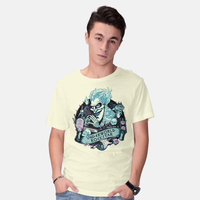 Underworld Rockstar-Mens-Basic-Tee-glitchygorilla