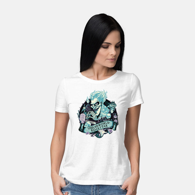 Underworld Rockstar-Womens-Basic-Tee-glitchygorilla