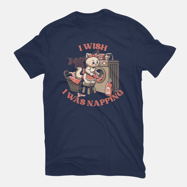 I Wish I Was Napping-Womens-Fitted-Tee-worlddominationforcats