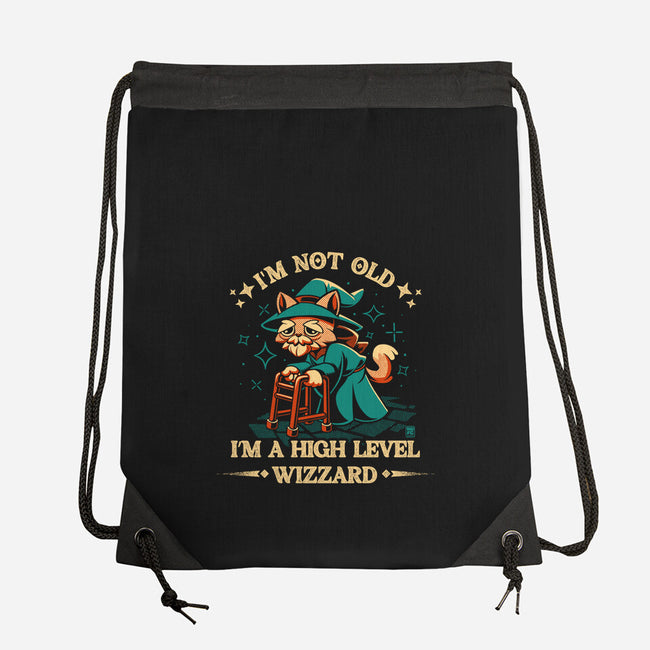 High Level Wizard-None-Drawstring-Bag-worlddominationforcats