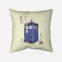 Police Box Sumi-E-None-Removable Cover w Insert-Throw Pillow-Astrobot Invention