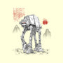 Armored Walker Sumi-E-None-Fleece-Blanket-Astrobot Invention