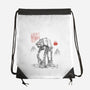 Armored Walker Sumi-E-None-Drawstring-Bag-Astrobot Invention