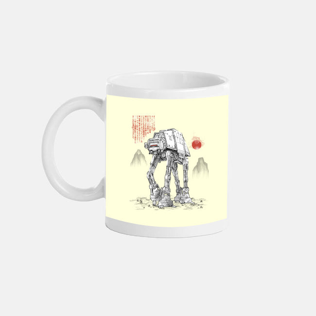 Armored Walker Sumi-E-None-Mug-Drinkware-Astrobot Invention