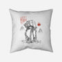 Armored Walker Sumi-E-None-Removable Cover w Insert-Throw Pillow-Astrobot Invention