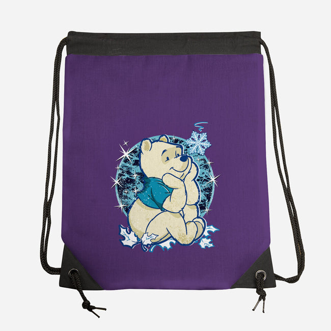 A Bear Winter Day-None-Drawstring-Bag-palmstreet