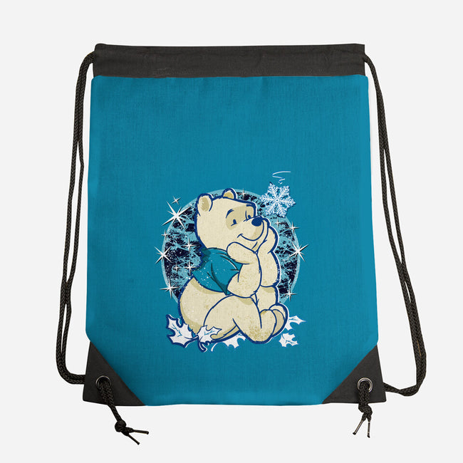 A Bear Winter Day-None-Drawstring-Bag-palmstreet