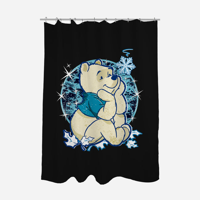 A Bear Winter Day-None-Polyester-Shower Curtain-palmstreet