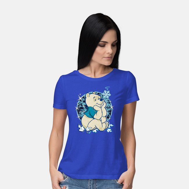 A Bear Winter Day-Womens-Basic-Tee-palmstreet