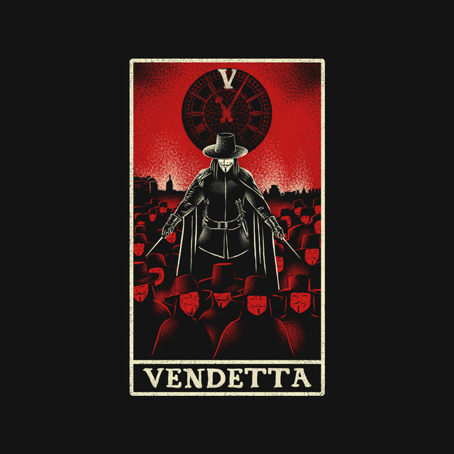 Vendetta Tarot Card-Womens-V-Neck-Tee-naomori