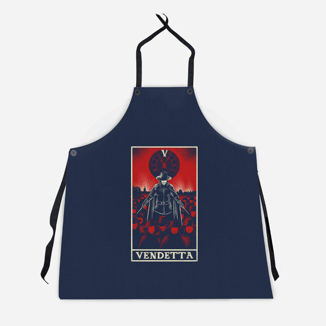 Vendetta Tarot Card-Unisex-Kitchen-Apron-naomori