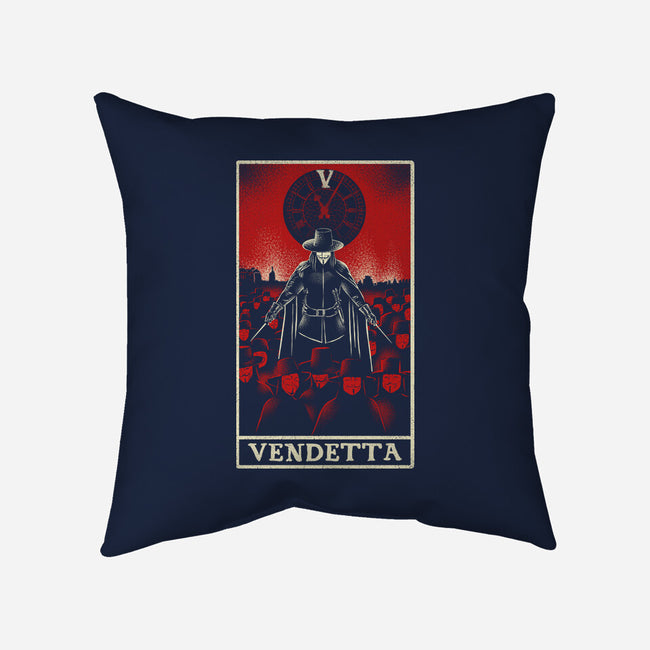 Vendetta Tarot Card-None-Removable Cover w Insert-Throw Pillow-naomori