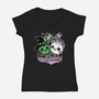 Wicked Kittens-Womens-V-Neck-Tee-palmstreet