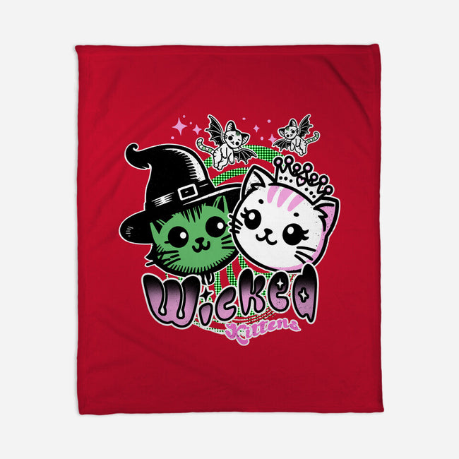 Wicked Kittens-None-Fleece-Blanket-palmstreet