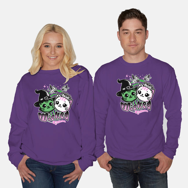 Wicked Kittens-Unisex-Crew Neck-Sweatshirt-palmstreet