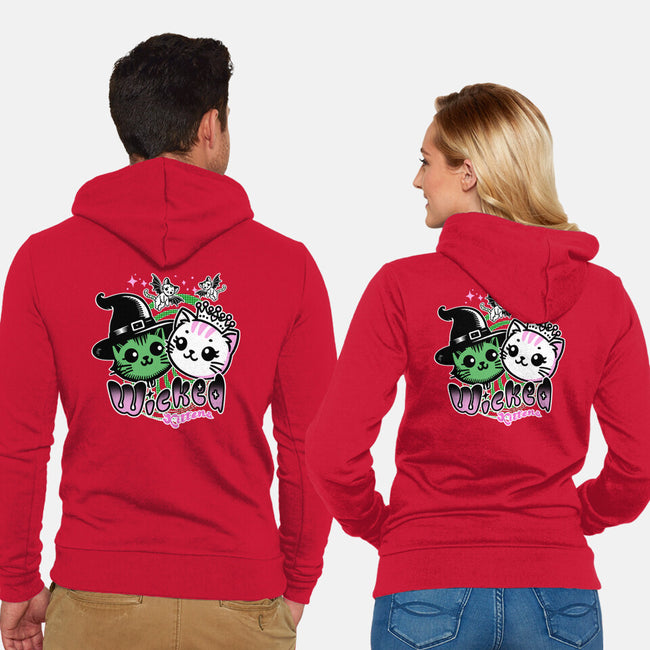 Wicked Kittens-Unisex-Zip-Up-Sweatshirt-palmstreet