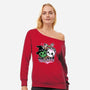 Wicked Kittens-Womens-Off Shoulder-Sweatshirt-palmstreet