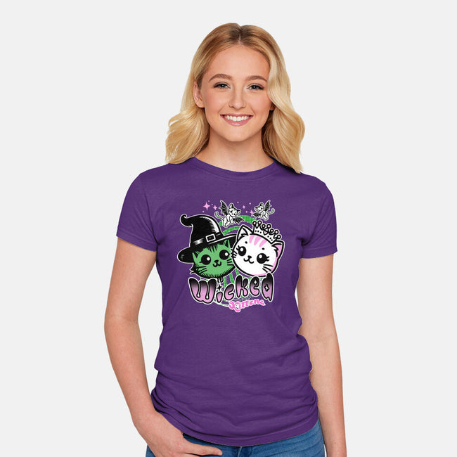 Wicked Kittens-Womens-Fitted-Tee-palmstreet