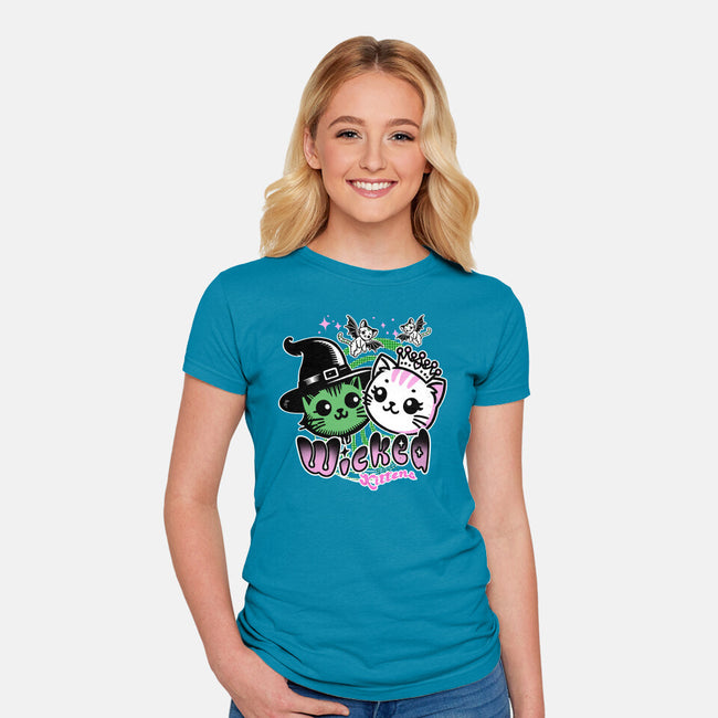 Wicked Kittens-Womens-Fitted-Tee-palmstreet