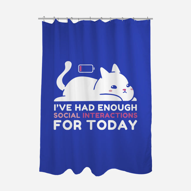 Enough Social Interactions-None-Polyester-Shower Curtain-brunopires