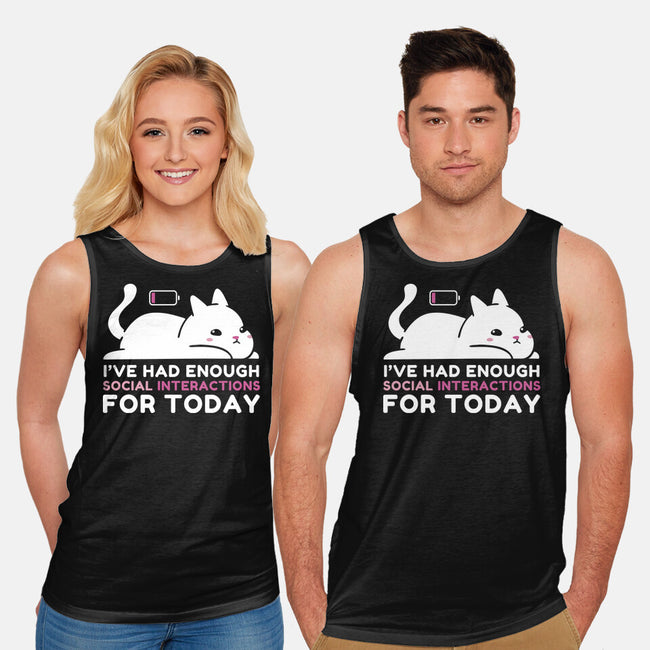 Enough Social Interactions-Unisex-Basic-Tank-brunopires