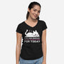 Enough Social Interactions-Womens-V-Neck-Tee-brunopires